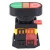 APBB-22 / 25N LED Light Double Push Button Switch NO