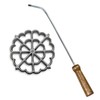 Kitchen Supply Geometric Rosette Iron Set with Handle, 4.5 x