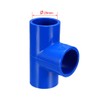sourcing map 25mm Slip Tee PVC Pipe Fitting T-Shaped Coupling