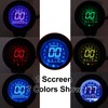Motorcycle Multifunctional Meter, DC12V Aluminium Alloy 0-199KMH Tachometer Odometer Fuel