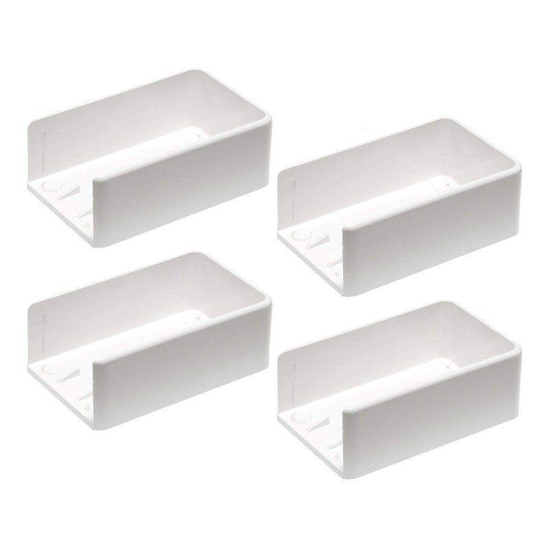 Rail Mount 2" x 3.5" White 4 Piece Kit