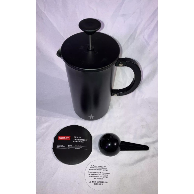Starbucks Reserve Stainless Steel Coffee Press Matte Black New With