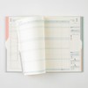 Midori Double Schedule Notebook, 2026 B6 Monthly Money Blue-green 22386006