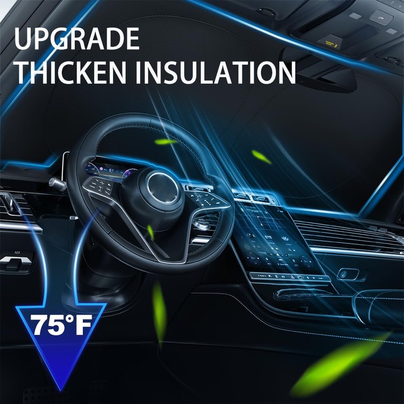 Windshield Sun Shade for Honda Pilot 2016-2025 - Sunshade Compatible