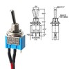 10pcs Mini Toggle Switch ON-OFF 2 Position 3 Pin SPST