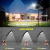 2 Pack Solar Street Light Outdoor,200w 6000LM Solar Motion Flood