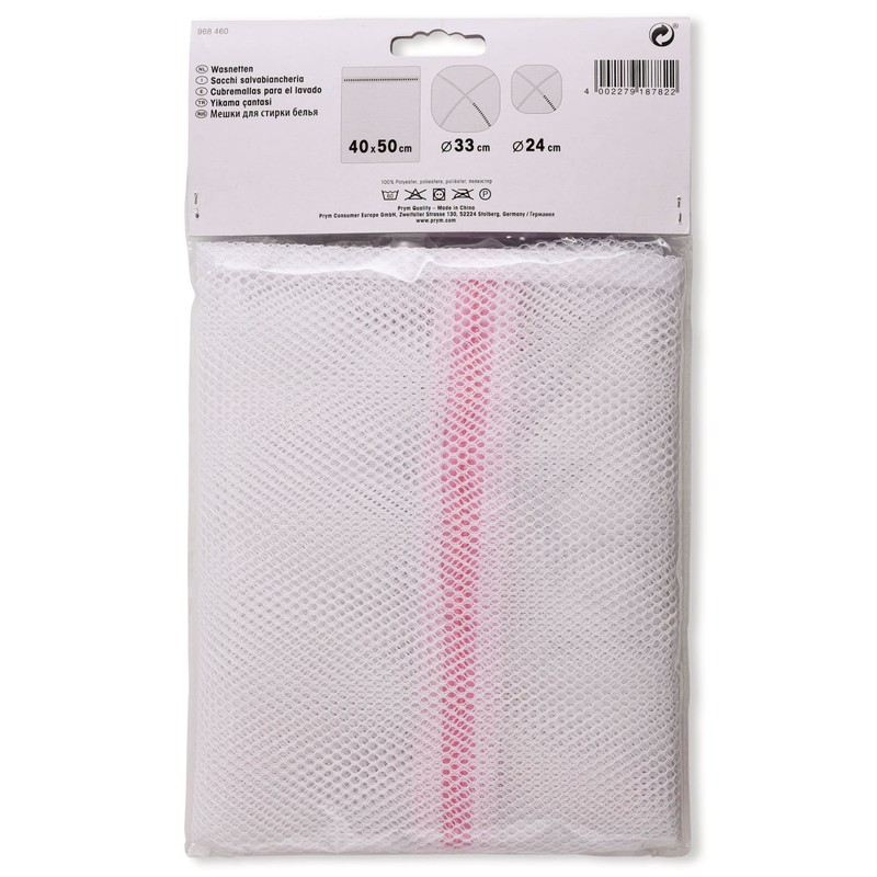 Prym Washing Bag, White, Pink, One Size