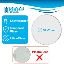 HQRP Flashlight Kit: Glass Lens and 3W LED Bulb for Maglite 3D 4D 5D 6D / 3C 4C 5C 6C / 3-4-5-6 D/C Cell Torch Flashlights, Tempered Glass 52×2 mm D Lens & High Power Light Bulb Cool White 6000K