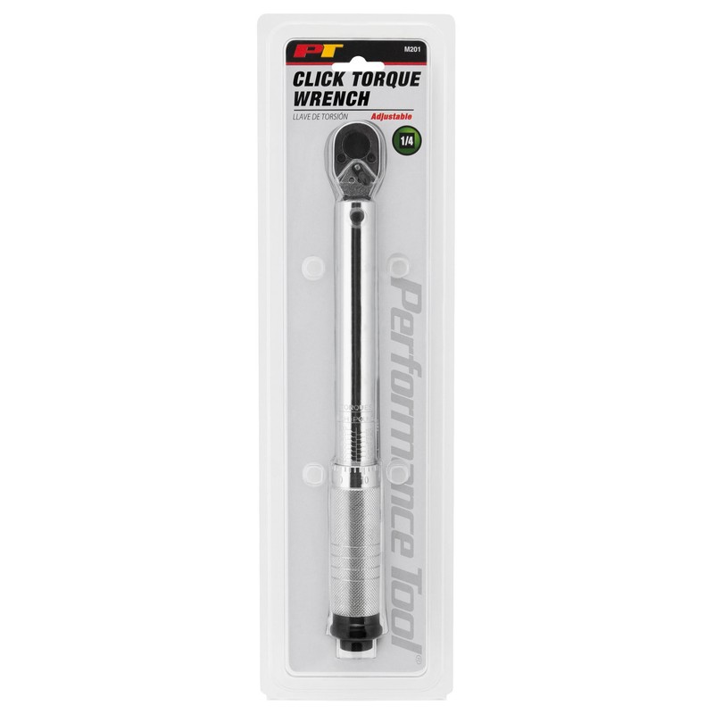 Performance Tool M201 1/4-Inch Drive Click Torque Wrench (20 to