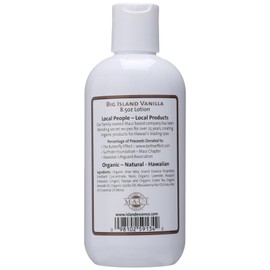 Maui Organics Moisture Lotion, (Big Island Vanilla, 8.5 Ounce)
