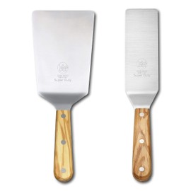 DUE BUOI | Set 2 Spatulas: Wide Spatula & Narrow Spatula - Olive Wood Handle
