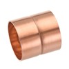 MECCANIXITY Copper Pipe Coupling 42mm Straight Connecting Adapter with Rolled