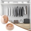 Weysat 40 Sets Closet Pole Socket Wooden Closet Rod Holders
