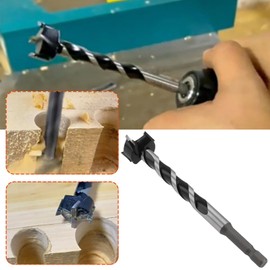 Briny River 22mm Forstner Wood Boring Drill Bit Hole Hinge Cutter 7mm Hex Shank 129mm Length Extra Long Drill Bits