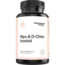 Wholesome Story Myo-Inositol & D-Chiro Inositol Supplement for Women | Fertility Supplements for Hormonal Balance & Ovarian Health Support | Myoinositol | Ideal 40:1 Ratio | 30 Servings