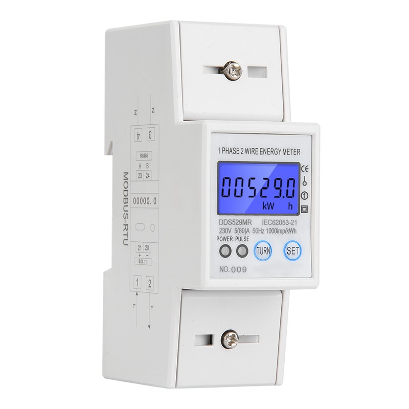 DDS529MR Single Phase Electric Energy Meter LCD Digital Display 230V