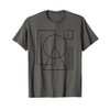 Geometric Rectangle Circle Triangle Square Shape Lines Peace T-Shirt