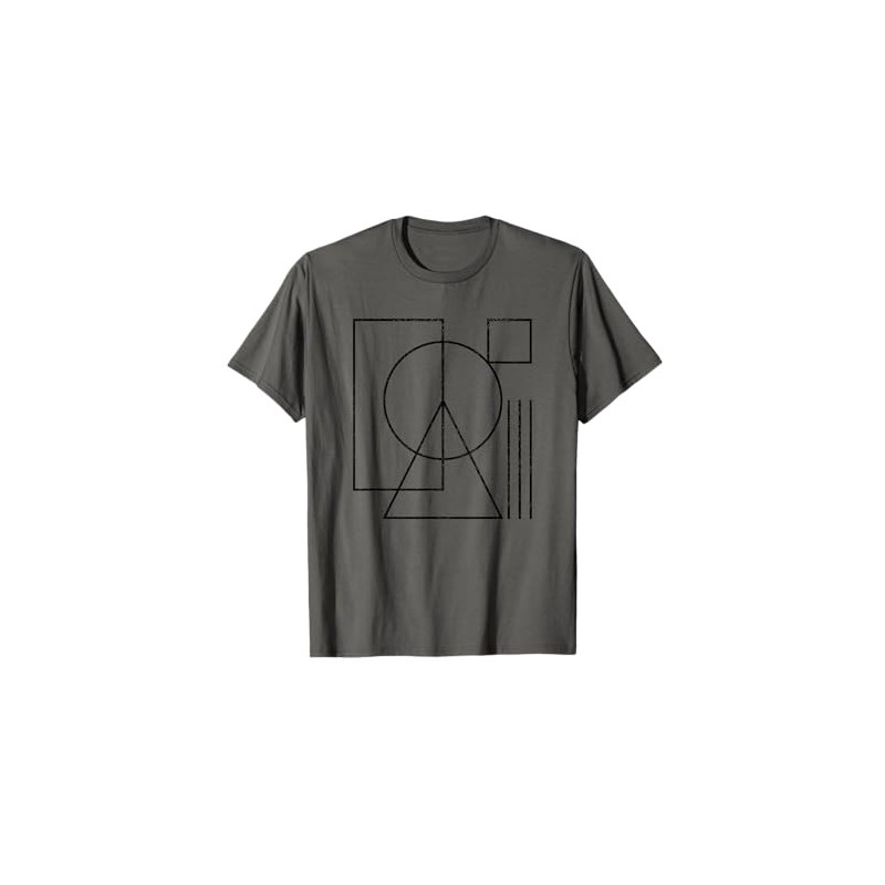Geometric Rectangle Circle Triangle Square Shape Lines Peace T-Shirt