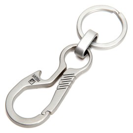 Goods Land GD-TTCR Carabiner Bottle Opener Titanium Alloy Camping Climbing Key Ring Simple Ring
