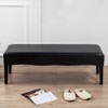 Tookie PU Leather Soft Stretch Dining Bench Cover, Waterproof Elastic