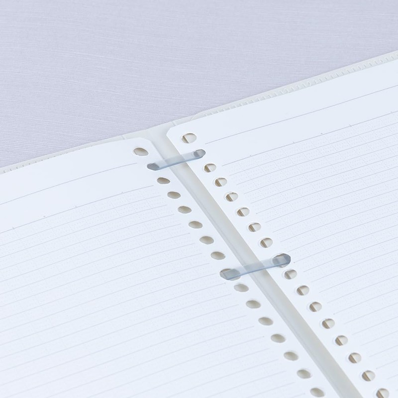 Nakabayashi FLL-B501B-W Logical Flat Binder Notebook, Hula Leaf, B5/10 Count,