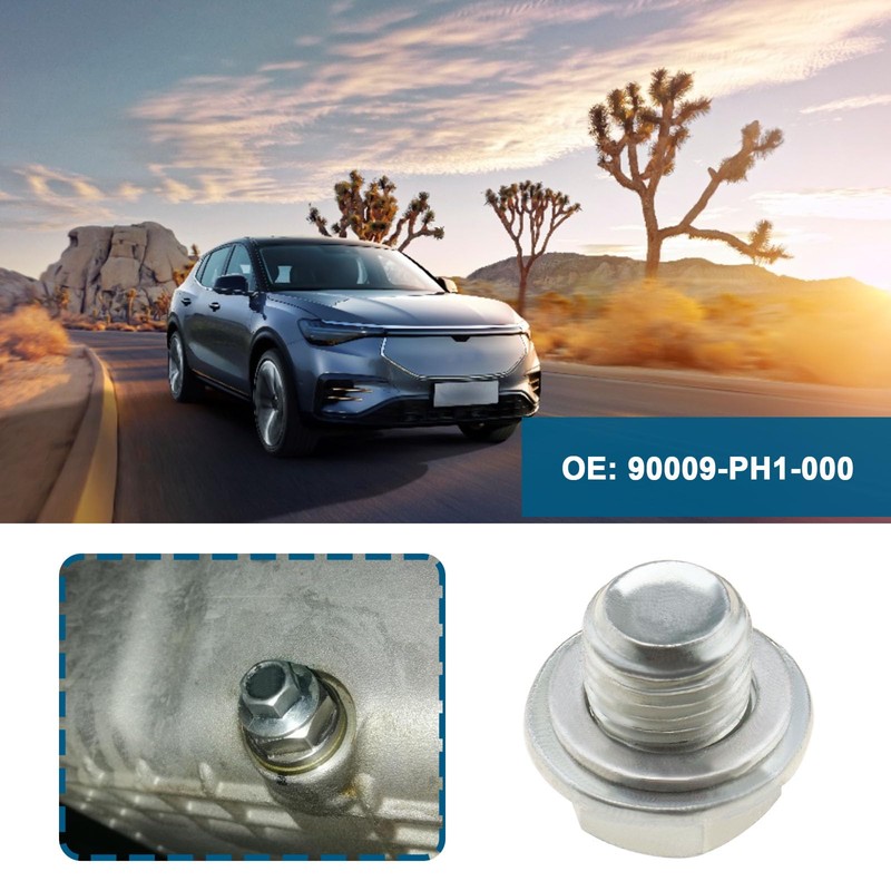 SING F LTD 2PCS Oil Drain Plugs with Gaskets 90009-PH1-000