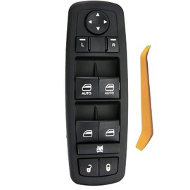 ZAPOSTS 11 pines de metal. Interruptor de ventana eléctrica Master para Dodge Charger 2011-2014, Crysler 2011-20 300, 2015-17 Crysler 200.2016 Dodge Ram 1500,2500,3500,4500,5500.6