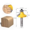 THF 5 Pieces Round Over Milling Cutter Bits, 8 mm