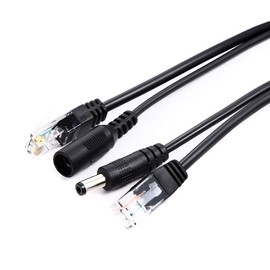 ipolex 4 Pairs Passive POE Injector & POE Splitter Kit, 10/100Mb/s RJ-45 Port Power Over Ethernet