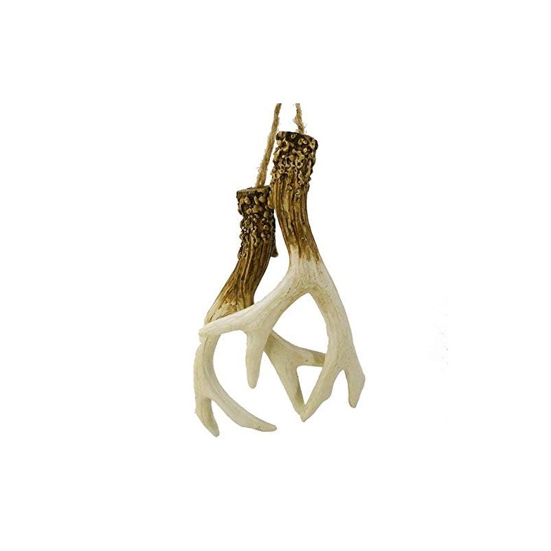 The Bridge Collection Pair of Faux Deer Antlers Ornament -