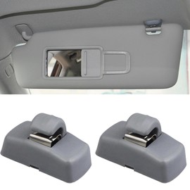 Pack of 2 Hooks for Sun Visors, Car Sun Visor Clips, Car Interior Sun Visor Support Clips, Sun Visor Holder for Volkswagen Passat, Bora, Golf, Jetta (Grey)