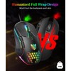 ONIKUMA GAMING Wired PC Gaming Mouse:High Precision Sensor,RGB Backlit, Adjustable