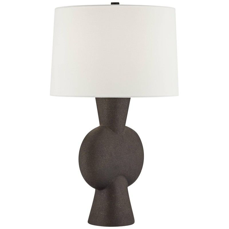 360 Lighting Louise 26 1/4" Modern Black Gourd Table Lamp