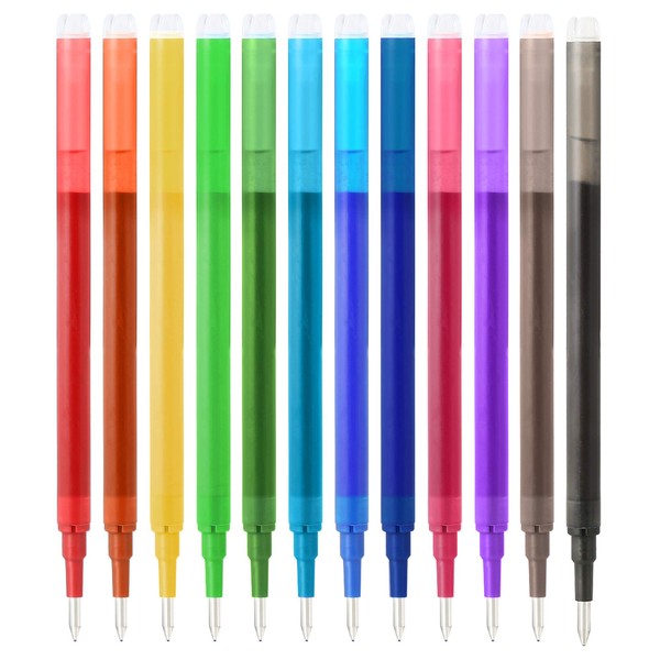 Ezigoo Rollerball Pen Refills for Erasable Pen 0.7 mm Tip