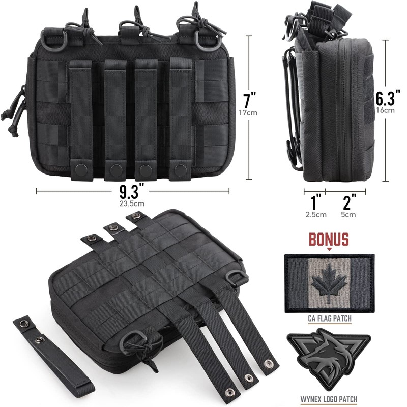WYNEX Tactical Mag Admin Pouch, Molle Utility Tool Pouch EMT
