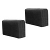 Alipis Black Arm Rest Covers for Sofa Elastic Armrest Towels