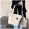 deoway Tote Bag, Canvas Tote Bag, A4, Large Capacity, Shoulder