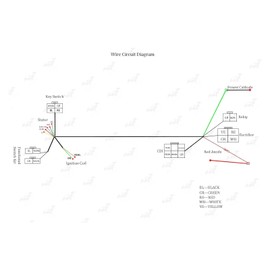 PRO BAT Electric Start Engine Wiring Harness Coil CDI Solenoid Relay for 50cc 70cc 90cc 110cc 125cc Dirt Pit Bike Electric Start Engine