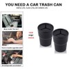 Car Trash Can with Lid, FIOTOK Mini Auto Garbage Can