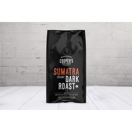 Organic Dark Roast Sumatra, Whole Bean Coffee, Single Origin Grade 1 Premium Coffee - 5lb Bag
