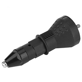 Pistola de Remaches Para Taladro Inalámbrico Remachadora Pistola de Tuercas de Remache Eléctrica Tuerca de Remache Eléctrica Adaptador de Pistola Adaptador Tuerca de Inserción de Remachado(Negro)