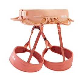 PETZL CORAX LT Women Comfortable, Durable Women's Harness for a Variety of Climbing objectives, S, Coral Sand