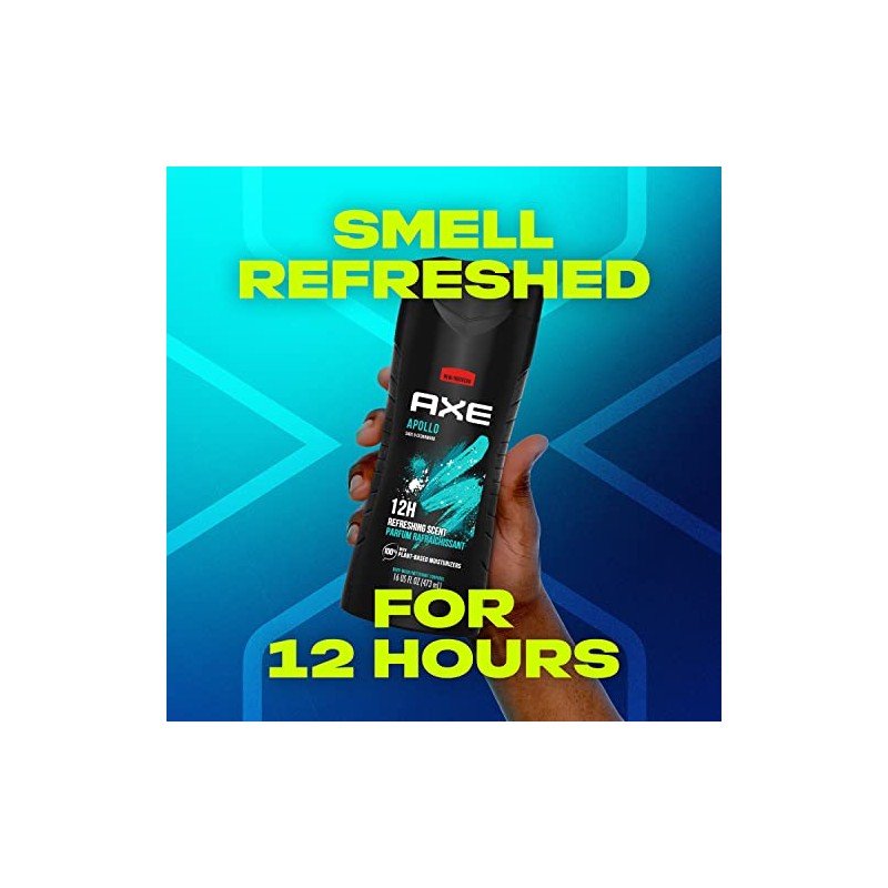 AXE Body Wash for Long Lasting Freshness Apollo Sage &