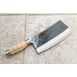 Crude - Premium 8 Inch Heavy Duty LH Cleaver Meat Chopping Knife,  Carbon Steel