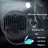 ZJUSDO Motorcycle 5.75inch Headlight with White DRL 5 3/4 Led