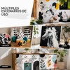 Smallbudi - Pintura acrílica blanca y negra, 69 onzas, botella
