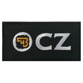 CZ Ceska Zbrojovka Guns Pistol Safe Handgun Patch | 2PC iron on Sew  4"x1.75"