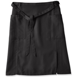 KAZEN AMZ-APK488 AMZ-APK488 Below Waist Apron, Middle Length, 04, Orange (APK488-4), One Size Fits Most, black (APK488-5)