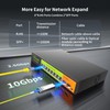2.5Gb PoE+ Switch 10-Port Unmanaged with 8*2.5G Base-T PoE+ Ports,