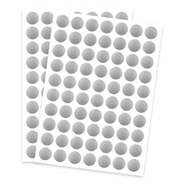 Dot Stickers - 1400pcs Silver Circle Labels, 3/4 Inch, Writable, Color Coding, Round, Office, Classroom, Garage Sale